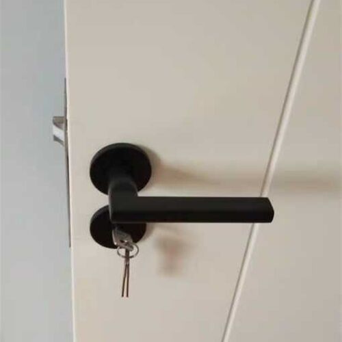 黑色门锁雅黑木门分体锁白色门百搭室内门K把手卧室实木美式静音