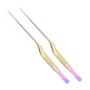 专业采耳工具手工打磨炫彩镊子挖耳细尖镊子O掏耳夹子夹耳屎神器