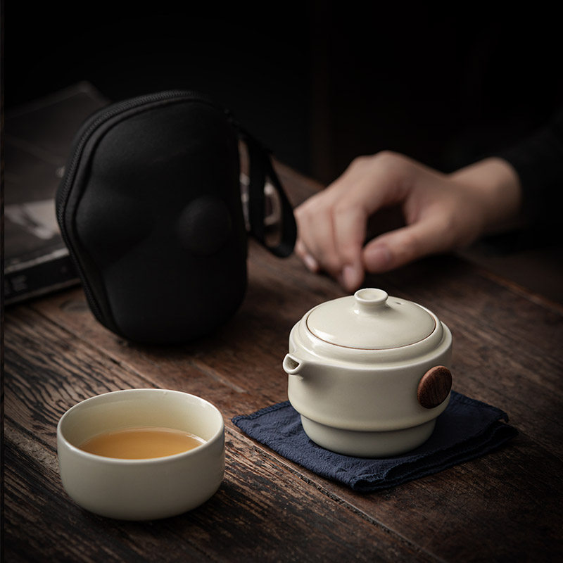 便携式旅行茶具套装个人用泡茶杯一G壶一杯快客杯出差旅游泡茶器