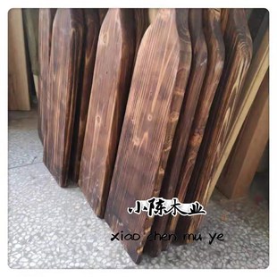 1.5米做旧油漆原木船桨木船桨装饰桨表演桨划桨W漂流船桨可订做