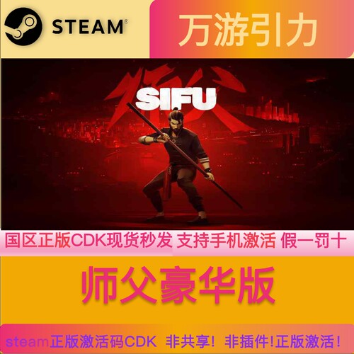 Steam正版 师父steam激活码sifu 师傅国区激活码CDKey现货秒发