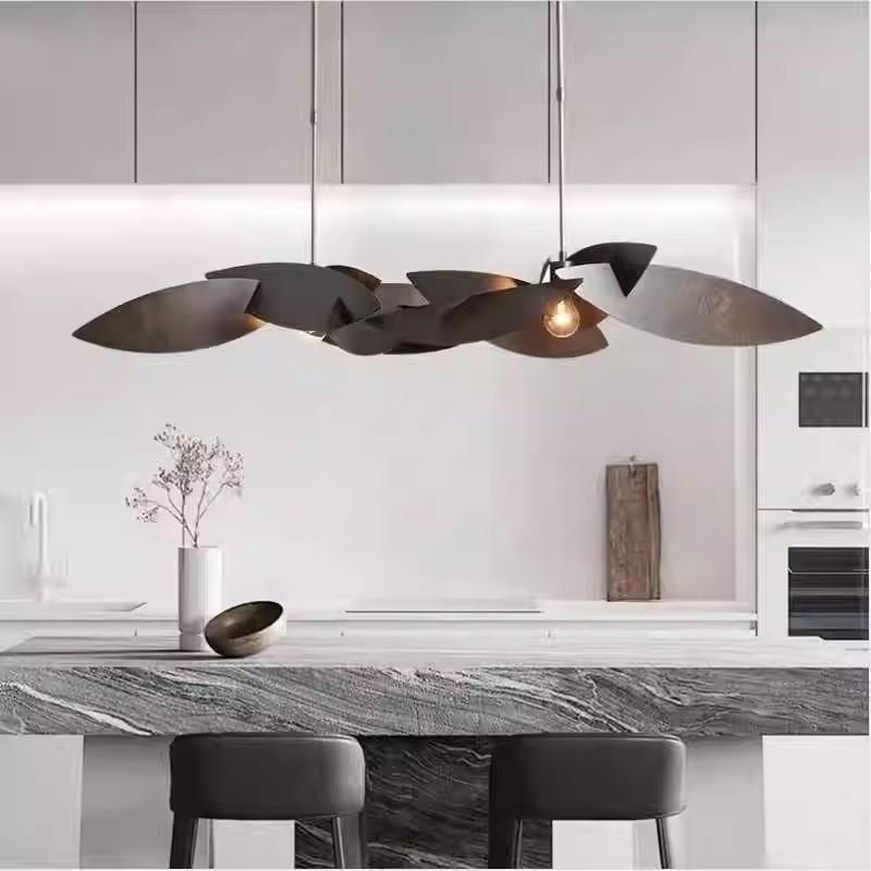 后现代创意餐厅吊灯设计师腔调风格长形餐桌饭厅吧台灯商业出口灯