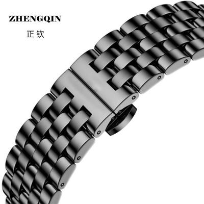 适用ROAMER瑞士罗马同款实心316精钢机械表男女款蝴蝶扣防水防汗