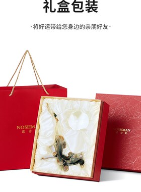 轻奢珐琅彩水晶h球艺术摆件高档书房客厅茶几电视柜装饰品乔迁送