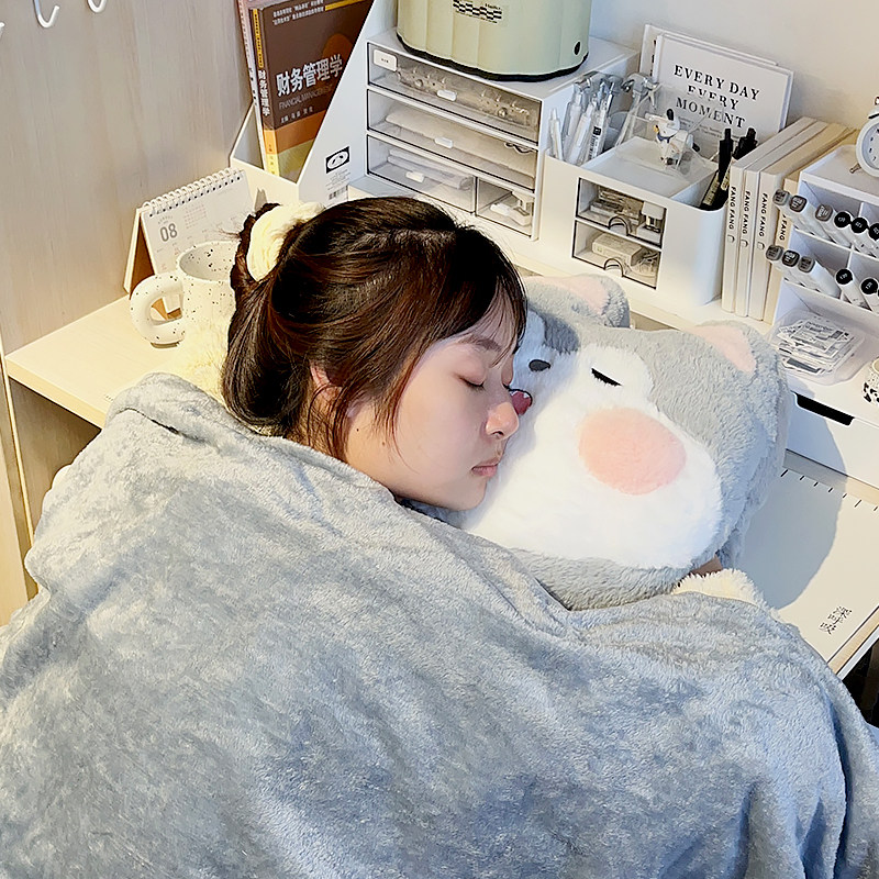 可爱抱枕毯子二合一午休沙发卡通B毛绒被子两用抱枕毯办公室午睡,居家布艺,抱枕被,淘宝优惠券,粉丝福利购,淘宝优惠卷