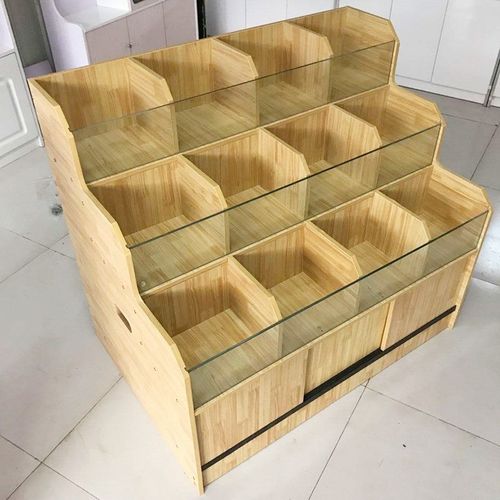 超市米柜米斗玻璃杂粮柜干果瓜子饼干零J食散货糖果展示柜盖子货