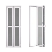 深圳厂家直销304金刚网折叠纱门C铝合金防蚊防盗纱窗门入户门带锁