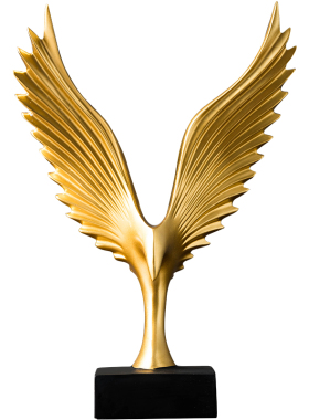 雄鹰大鹏展翅摆件轻奢高档v酒柜家居桌面办公室客厅乔迁新居装饰