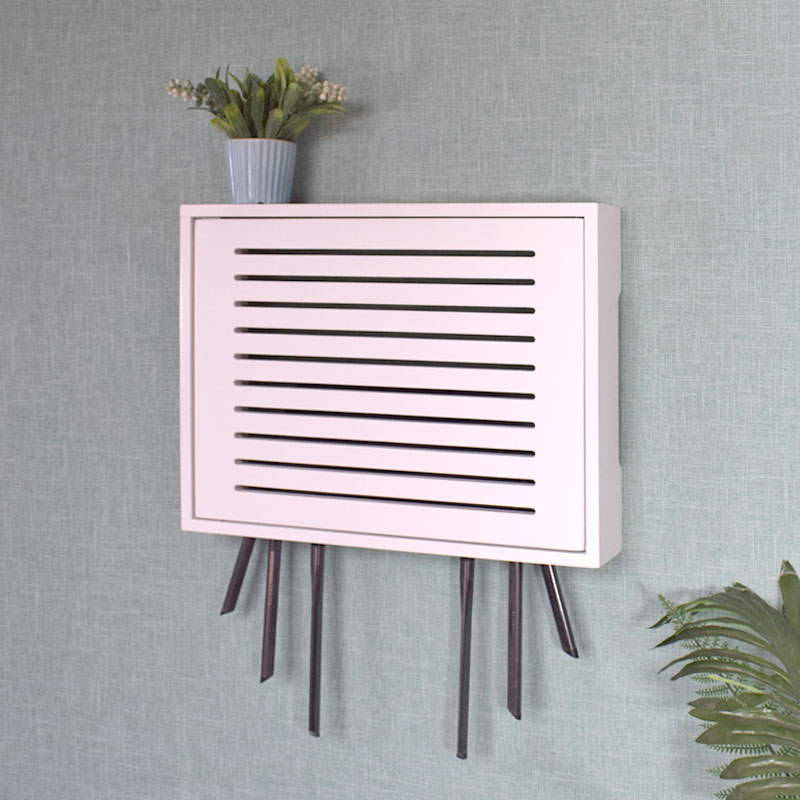 路由器收纳盒壁挂式多媒体弱配电闸表箱装饰画网络Y光缆遮挡集线