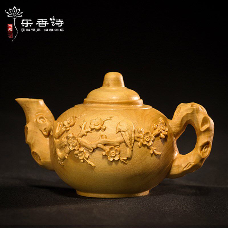 《喜上眉梢》乐清黄杨木雕手把件摆件茶宠雕Y刻文化礼品