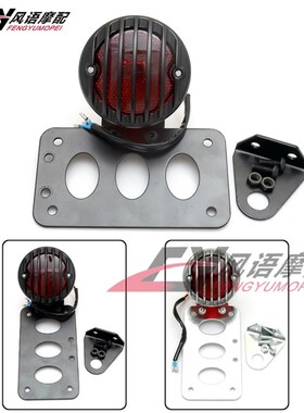 适用于哈雷883 1200 tX48戴娜软尾肥仔铁马沙都改装复古侧装牌照