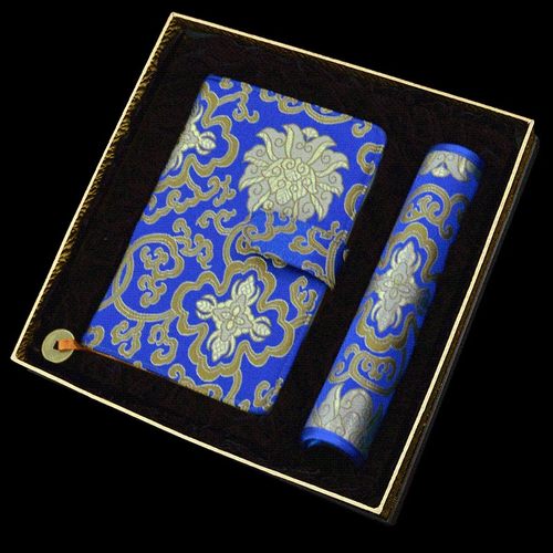 成都纪念品蜀锦笔记本鼠标垫中国特色手工艺品送老外的出国小礼物