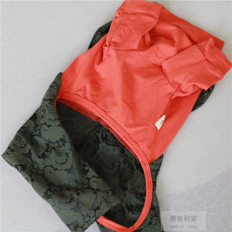 包邮】狗狗春秋外出背带假两件薄款衣服泰迪比熊约克夏中小犬秋装