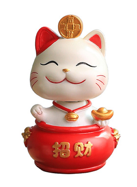 可爱招财猫摆件家居客厅装饰品创意乔迁开业礼品办公室桌面小摆设