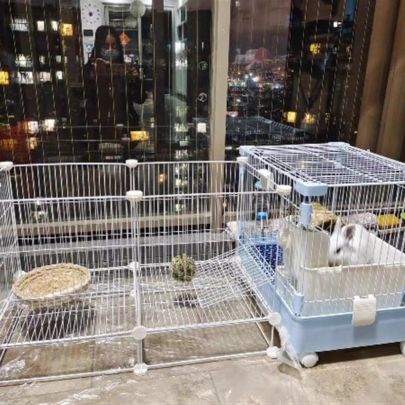 小兔兔子围栏宠物室内外专用散养殖放风豚鼠猫狗笼子家用窝特大号