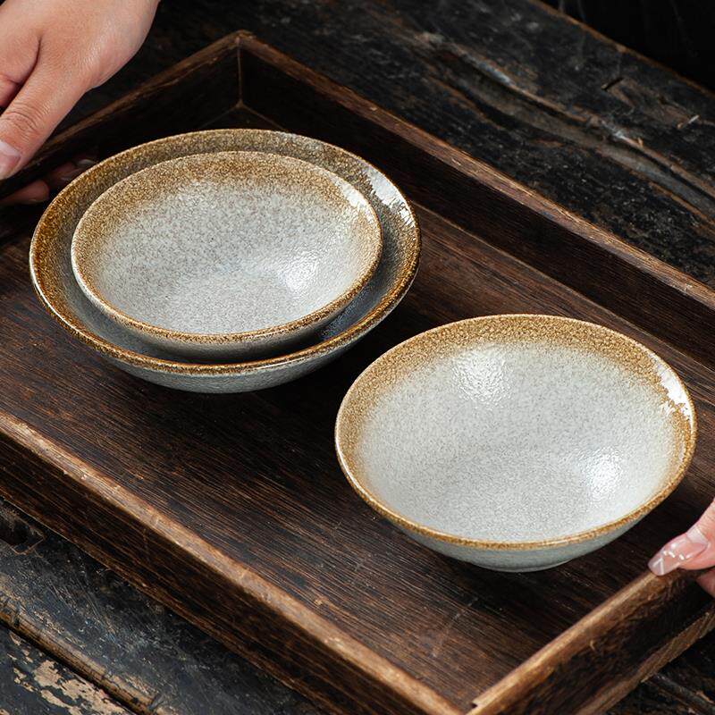 峰颐土陶斗笠碗瓷碗仿古酒碗土火锅碗瓷商用陶瓷小碗陶怀旧饭店