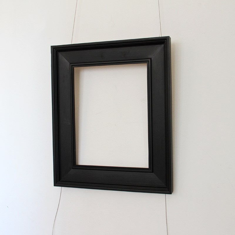 纯实木 油画参展用画框 黑色中式画框 松木 风景人物油画装裱