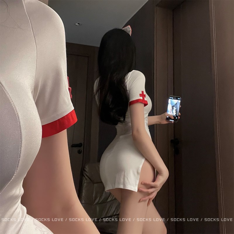 私人诊疗 性感护士制服cos服连衣裙女睡衣套装