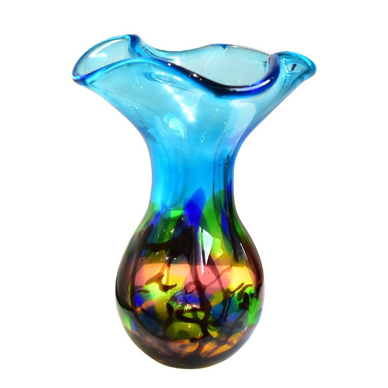 手工琉璃花瓶摆件客厅插花电视柜酒柜玄关家居装饰品乔迁新居礼品