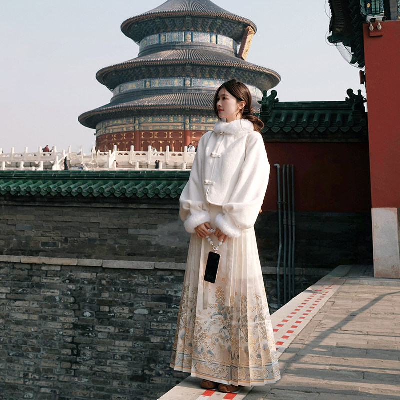 月渺境明珠毛呢外套马面裙搭配的上衣2026冬新款女装汉服国风,女装/女士精品,汉服上装,淘宝优惠券,粉丝福利购,淘宝优惠卷