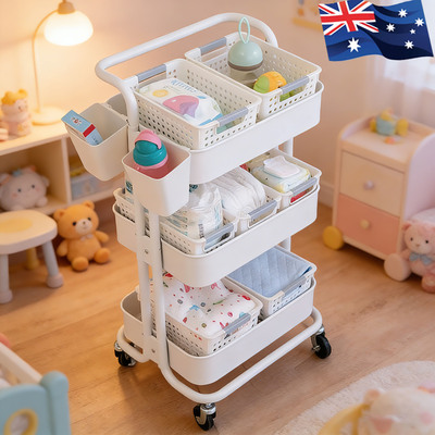 澳洲婴儿用品落地多层收纳置物架