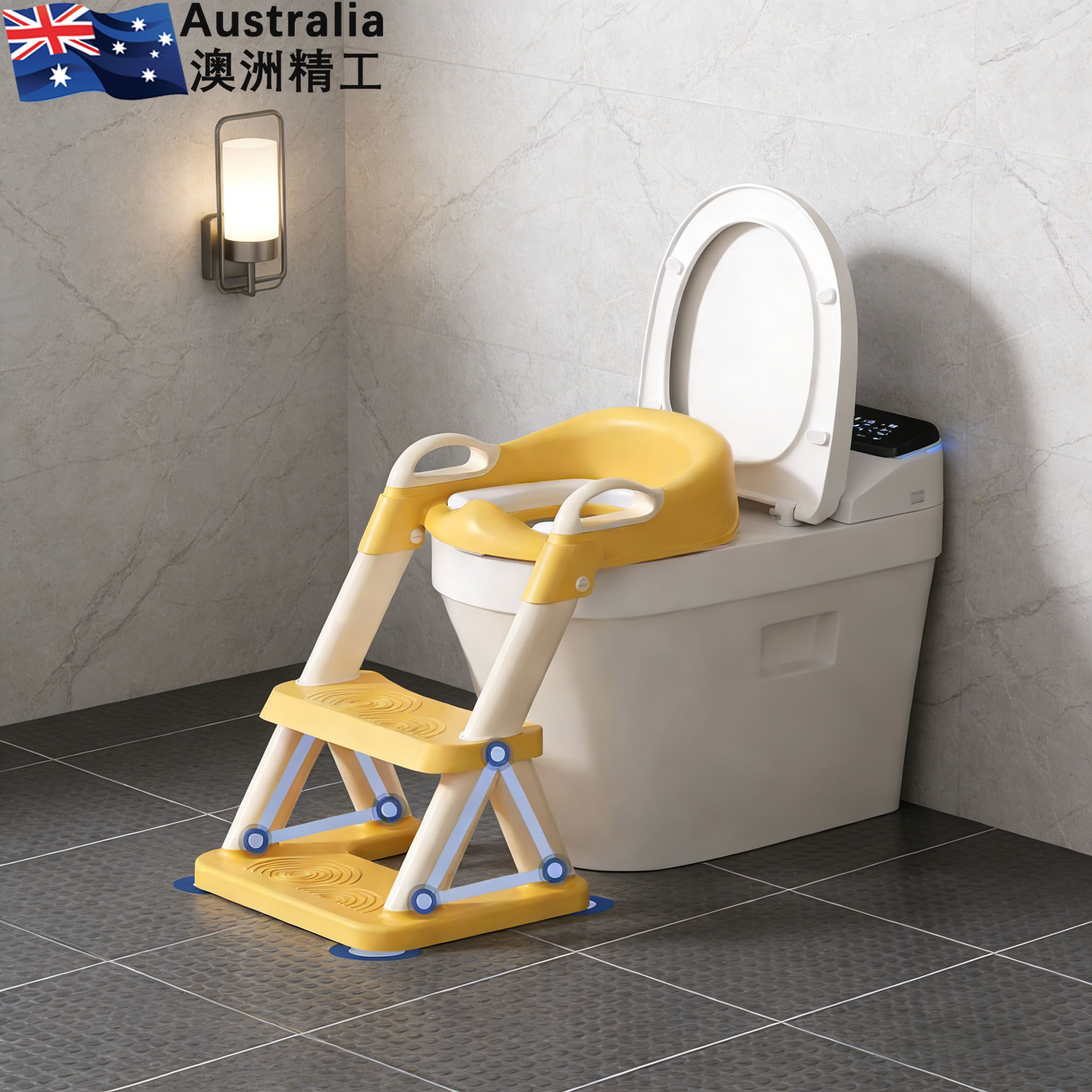 澳洲儿童马桶阶梯式男小孩尿便盆女宝宝专用厕所辅助凳楼梯坐便器,婴童用品,儿童坐便凳,淘宝优惠券,粉丝福利购,淘宝优惠卷