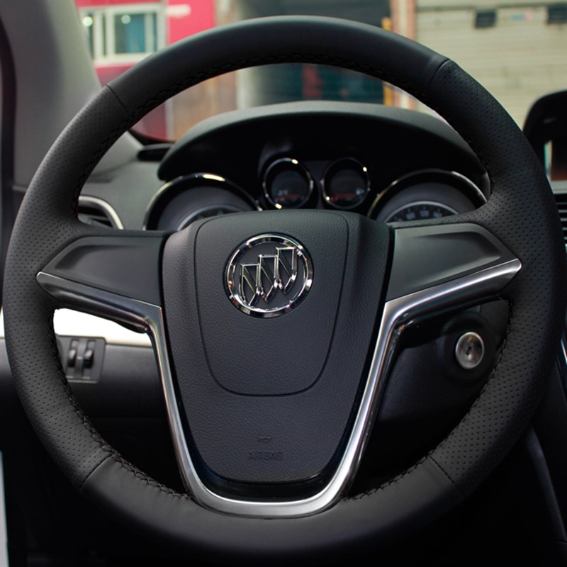 别克昂科威/英朗/昂克拉/威朗专用手缝方向盘套真皮把Z套改装内饰