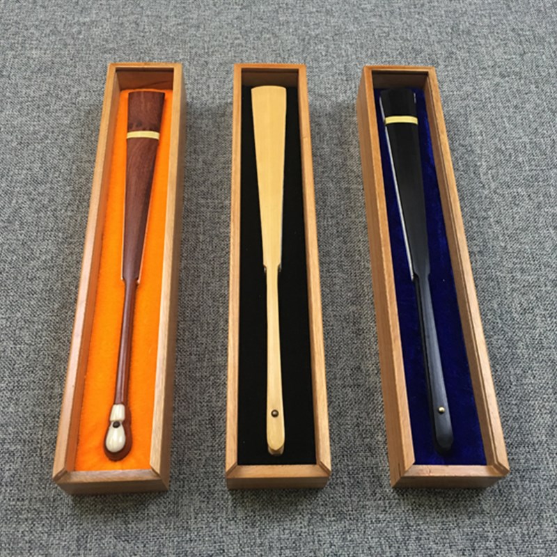 高档95/1g0寸桐木香樟木宣纸折扇收纳盒厂家文玩扇子礼品包装抽拉