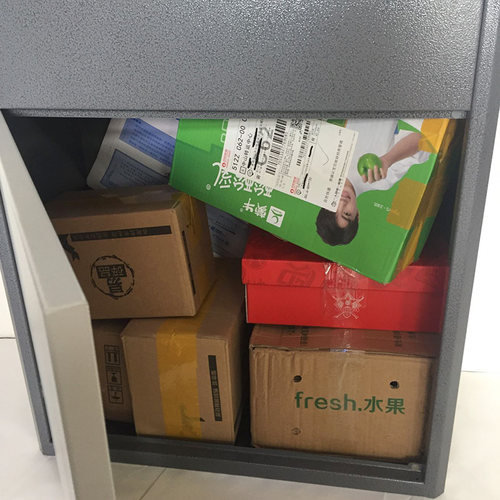 家用投递柜室外智能防盗快递x箱大号包裹收件箱门口公司便捷大邮