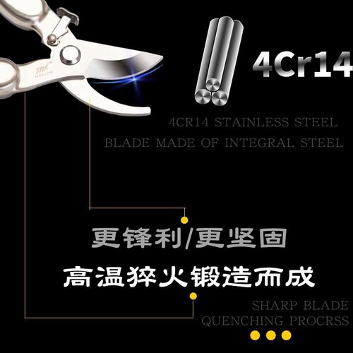 德国省力树剪不锈钢弹簧剪树枝A剪刀修枝剪果树园艺花果摘果园林