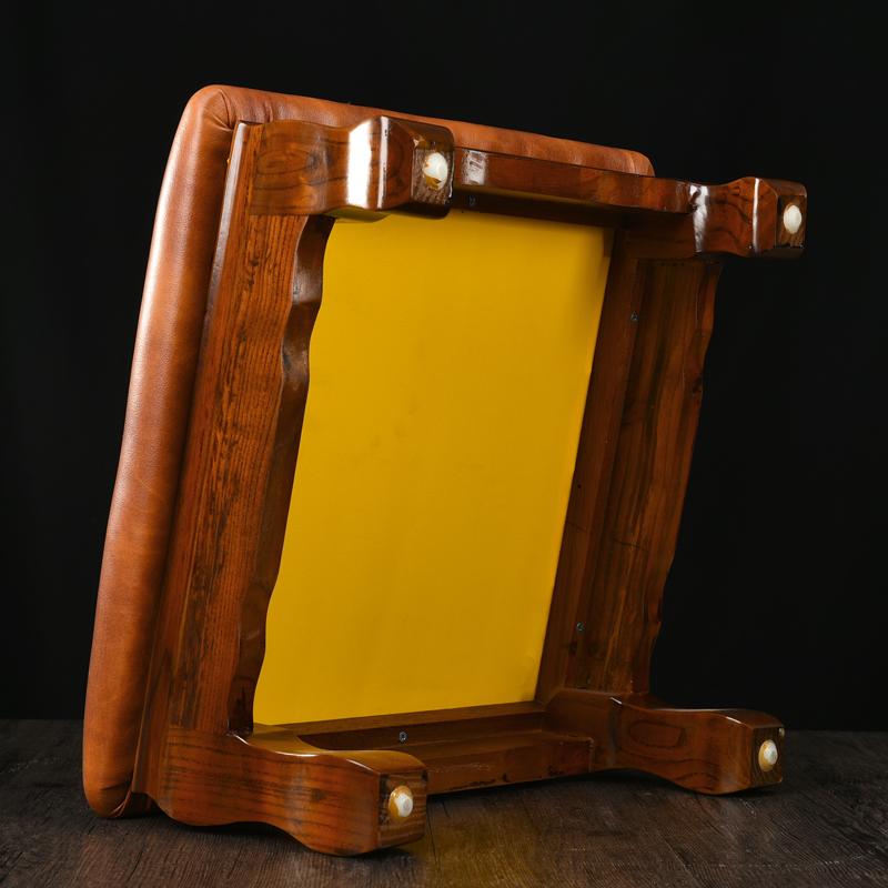 拜垫拜佛垫家用蒲团方q形加厚打坐垫全实木樟木 跪垫磕头拜垫禅垫