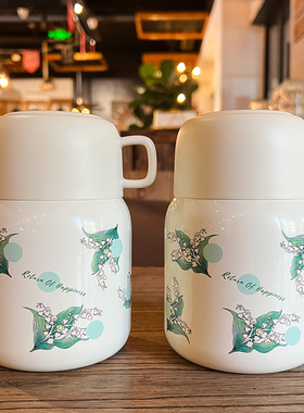 宽口焖烧杯316i不锈钢保温便当盒女2023新款上班族可携式银耳羹焖