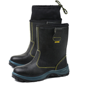 劳保靴子男士 保暖防砸防刺z穿防烫高筒高帮防滑油田电焊工地 冬季
