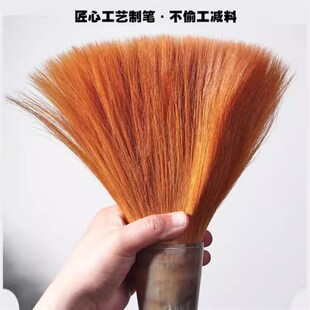 文笔湖笔牛角特大号毛笔大斗笔大号狼毫提斗写对联毛笔大京抓笔成