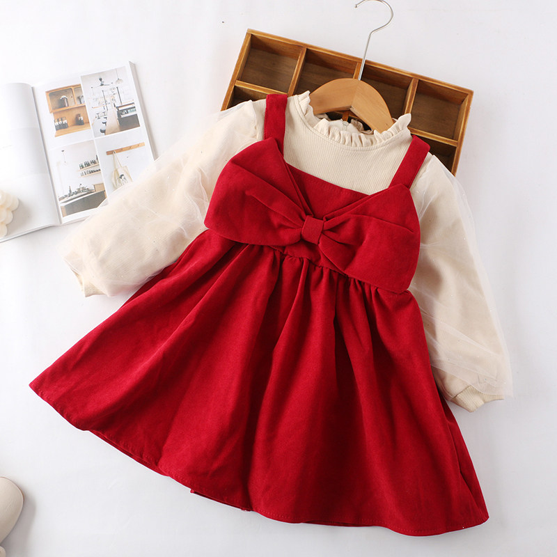 女童连衣裙秋冬儿童裙子加绒纱裙蓬蓬裙公主裙小女孩红裙子冬裙,童装/婴儿装/亲子装,连衣裙,淘宝优惠券,粉丝福利购,淘宝优惠卷