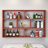 餐厅酒柜酒店专用酒架壁挂柜书架置物架壁挂隔板装 饰饭店多层酒柜