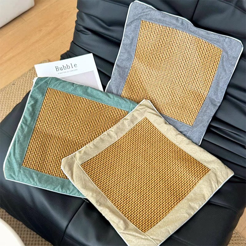 【夏季坐它好舒服啊!久坐干爽】满3包 邮 艾绒坐垫 凉席垫