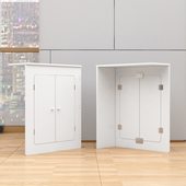 地暖分水器遮挡柜卫生间地热开关阀门柜子遮挡罩暖气片遮丑箱防水