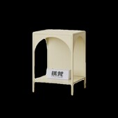 奶油风客厅沙发旁置物架卧室床头小边几桌子创意迷你床边桌小茶几