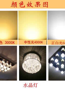 G4超高亮12V插脚灯泡led水晶灯珠G9白光暖白插针220V三色光源7w 9