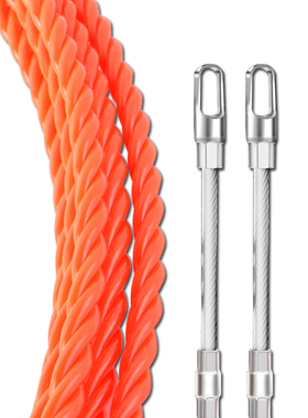 电工神器穿管穿线器万能拉线过管弹簧暗线暗管穿引器串线管橙红色