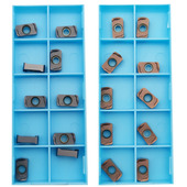 LOGU030310铣刀片加硬快进给双面开粗钢件不锈钢铸铁模具钢大孔m3