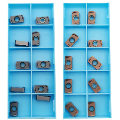 LOGU030310铣刀片加硬快进给双面开粗钢件不锈钢铸铁模具钢大孔m3