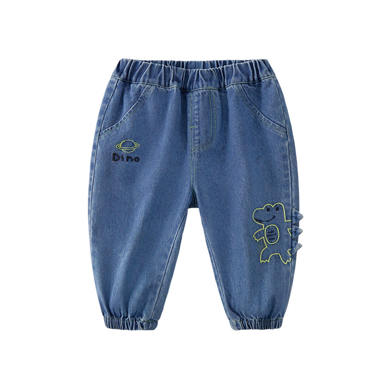 宝宝牛仔裤春秋男童屁屁裤婴儿长裤小宝宝大pp裤秋季儿童裤子秋装