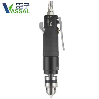 臣子3/8气动直式气钻调速正反风钻10mm打孔钻孔机攻丝工业级气钻