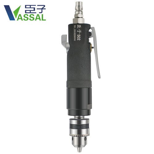 臣子3/8气动直式气钻调速正反风钻10mm打孔钻孔机攻丝工业级气钻