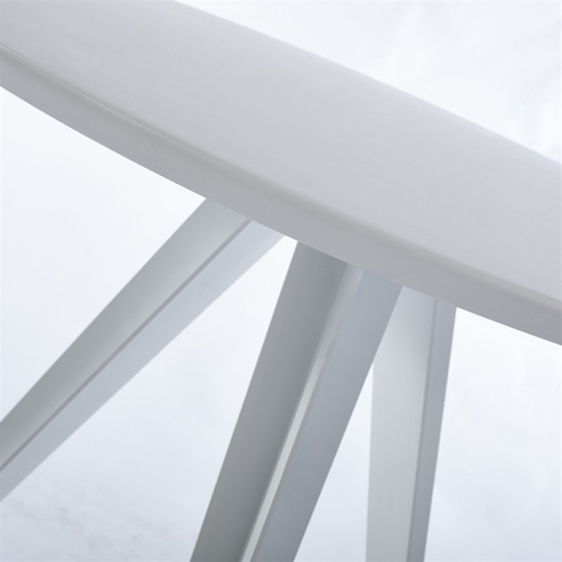 小茶几北欧时尚圆桌接待洽谈桌白色三脚桌厨房客厅酒店餐桌边几创