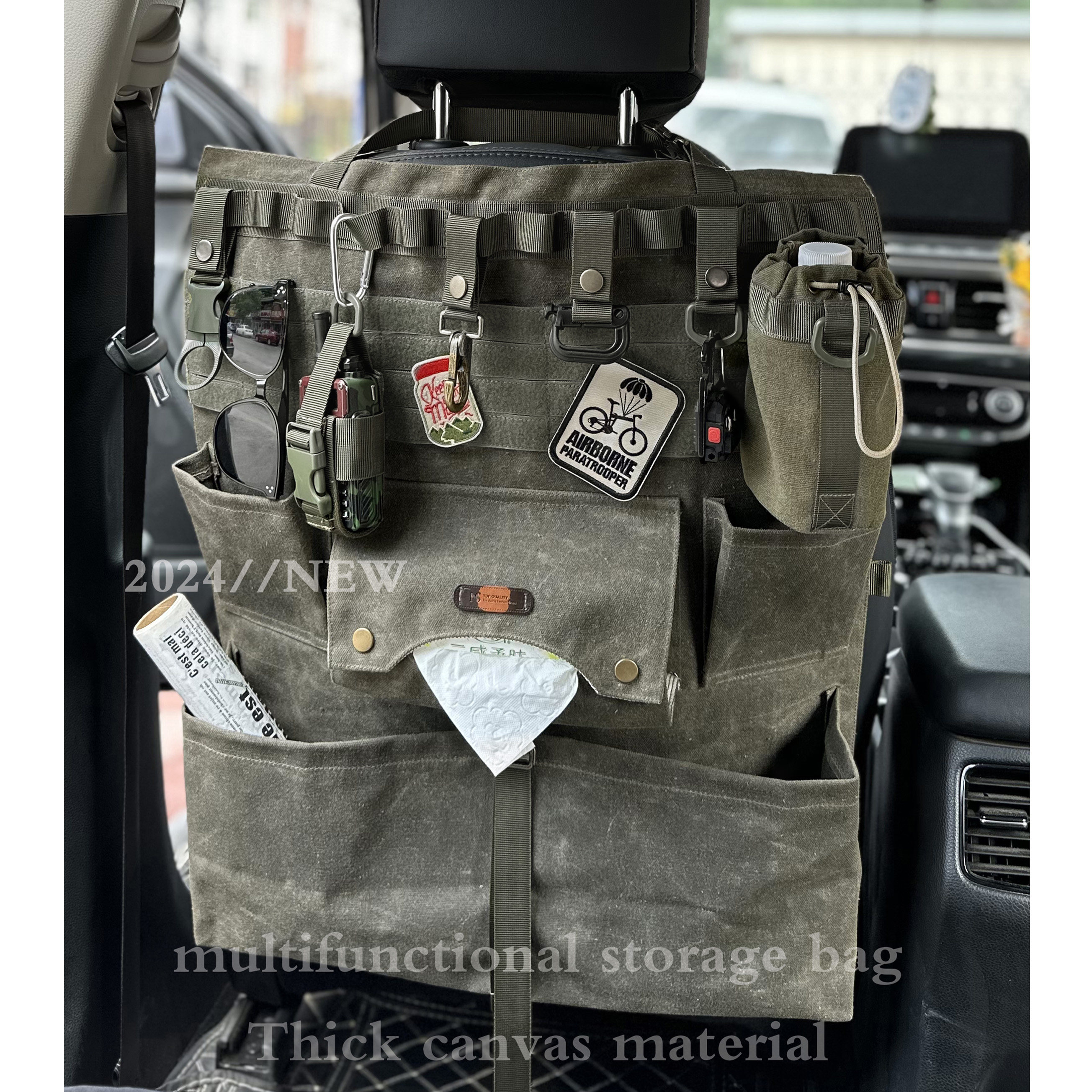 美式汽车椅背袋多功能车载靠背收纳挂袋野营户外墙挂式杂物置物袋,汽车用品/电子/清洗/改装,车载收纳箱/袋/盒,淘宝优惠券,粉丝福利购,淘宝优惠卷