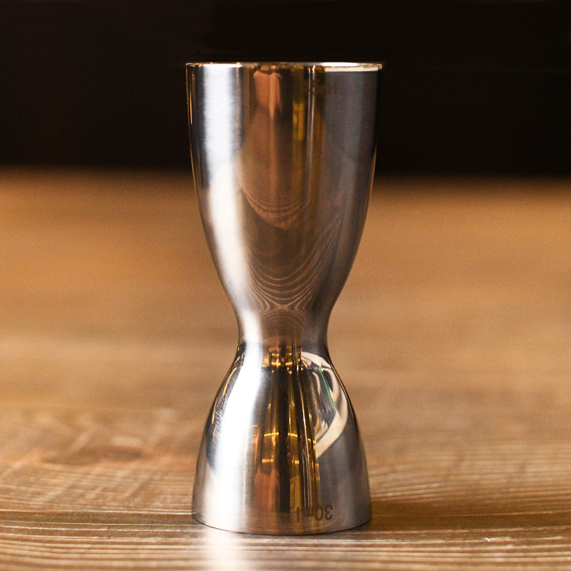 酒吧调酒不锈钢一体量酒器刻度盎司杯量杯目盛付W量酒杯分酒器