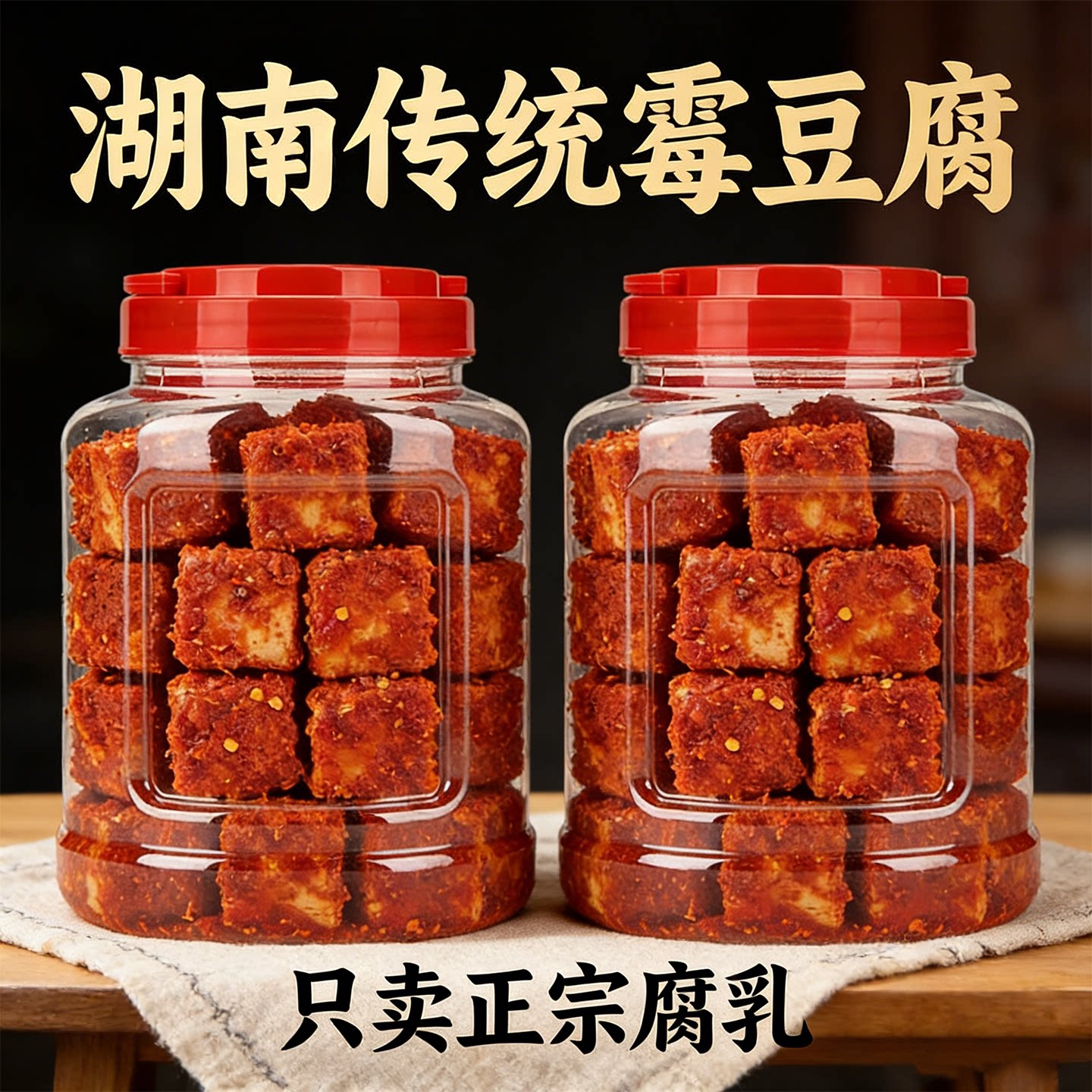 正宗老式豆腐乳霉豆腐湖南特产白溪农家风味麻辣纯手工现拌下饭菜